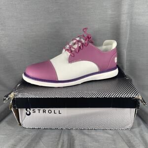 Stroll Two-Tone Golf Shoes Pink White Purple Sporty Athletic Comfort US 9